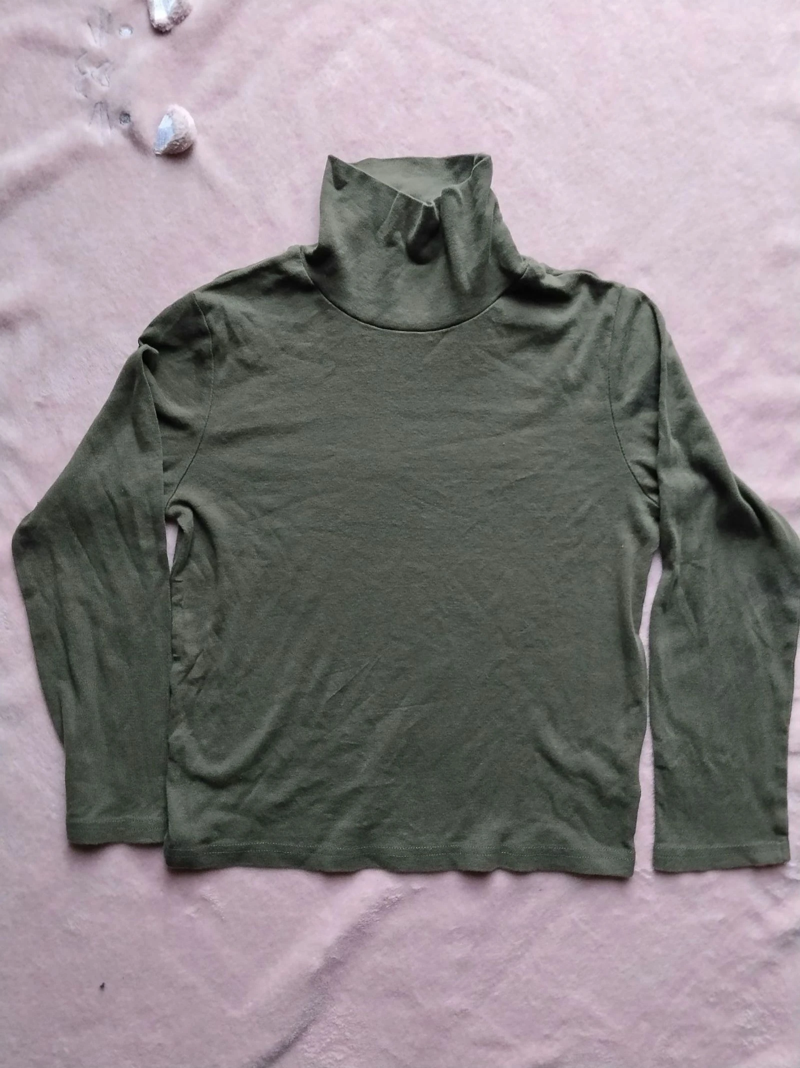 Sous-pull col roulé kaki LH 10 ans / 140 cm Très bon état